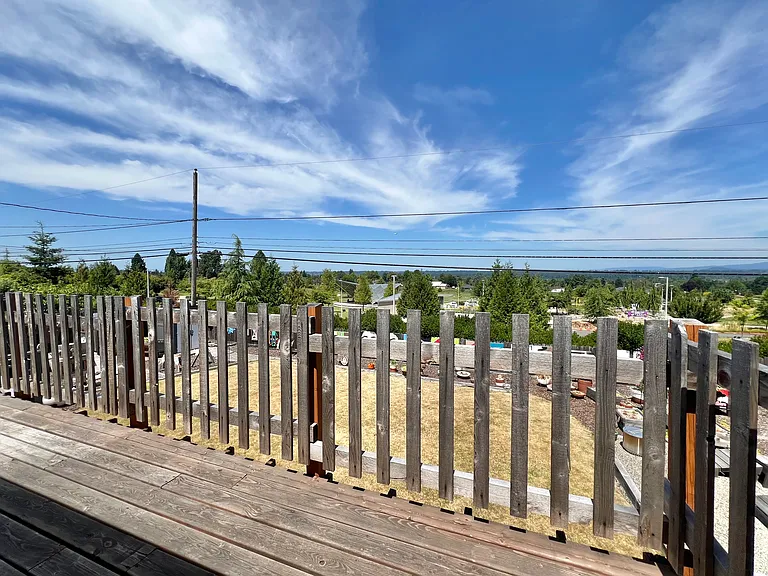 view from upper level deck