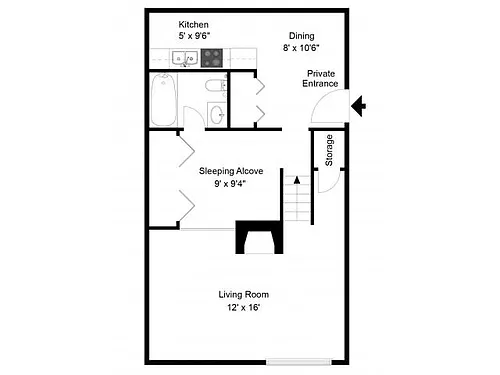 Floor plan Studio