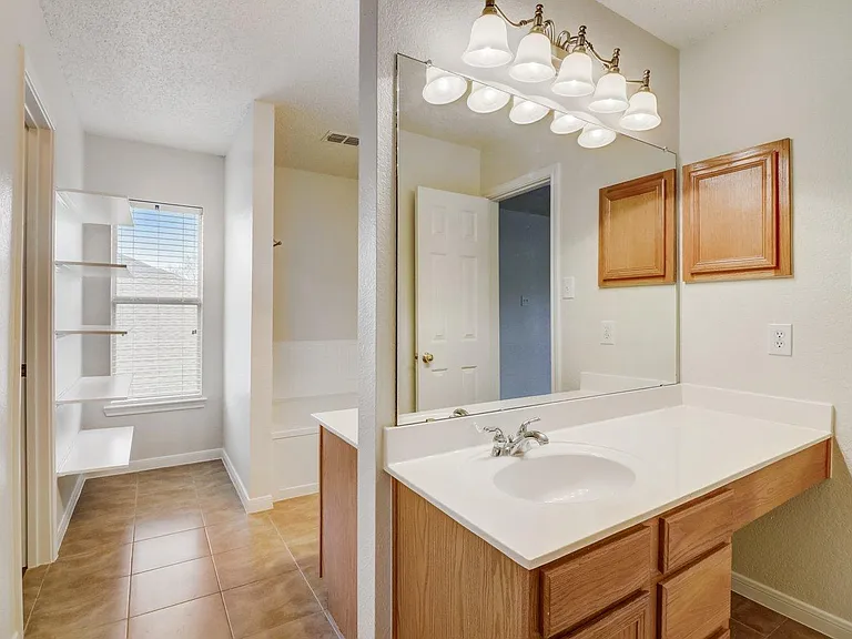 Separate Sinks with individual Medicine Cabinets