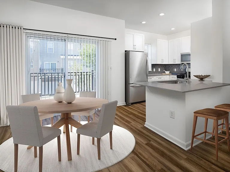 Kitchen and dining area
