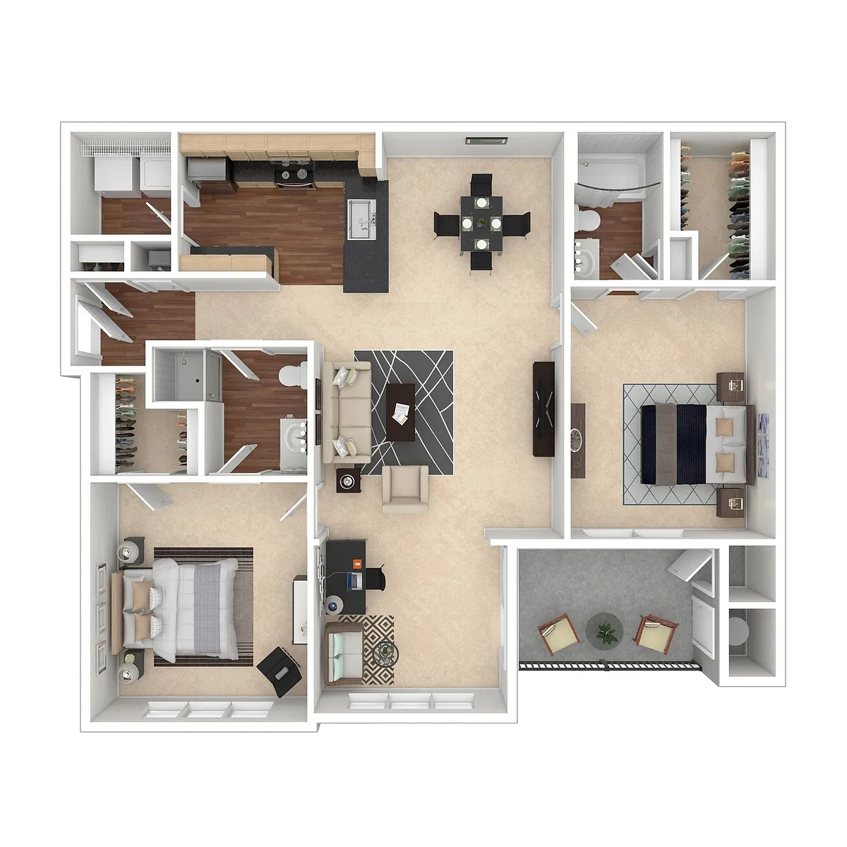 Floor plan Covington w/ Sunroom