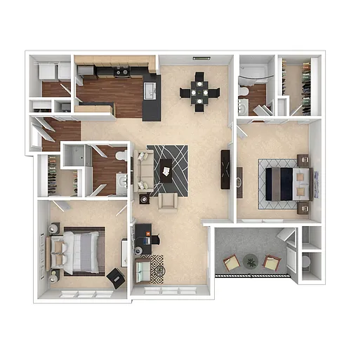 Floor plan Covington w/ Sunroom