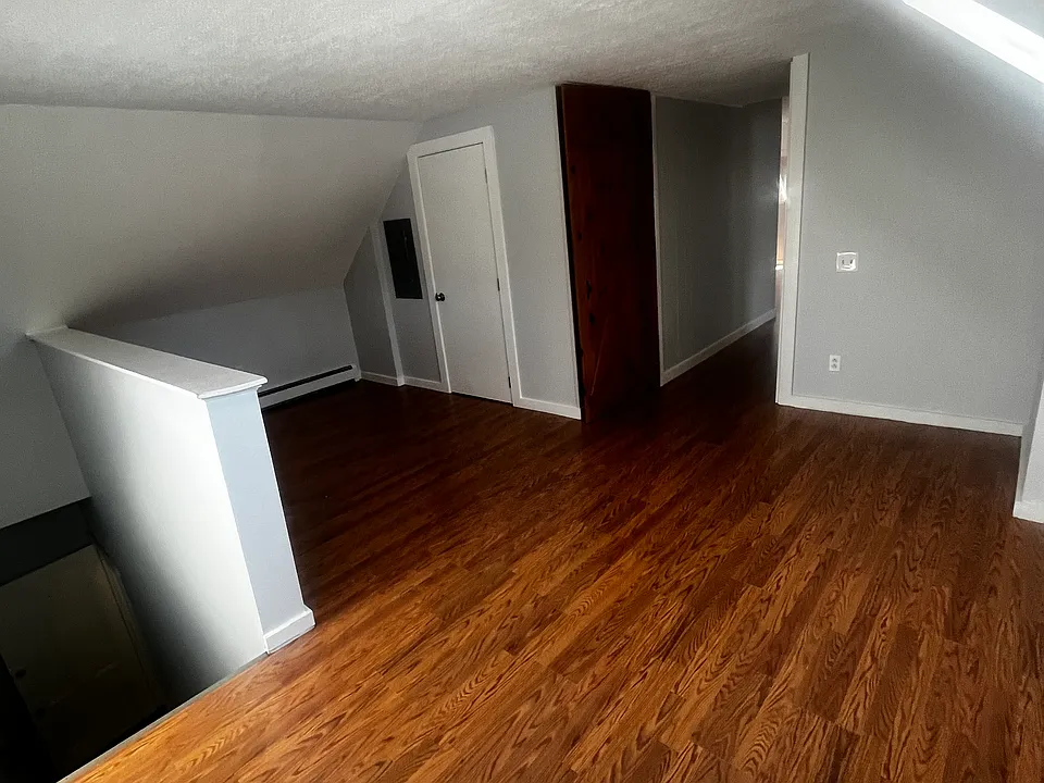 Rear entrance at top of stairs