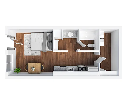 Floor plan Studio - B