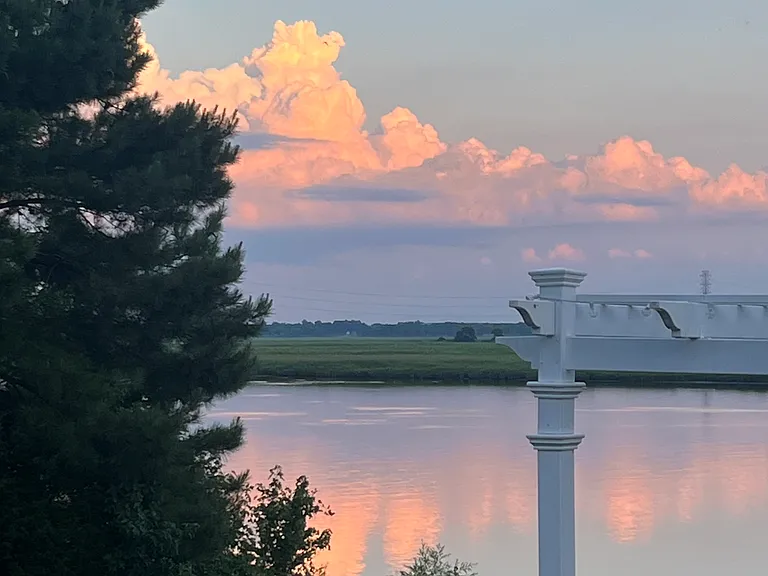 A sunrise facing east.