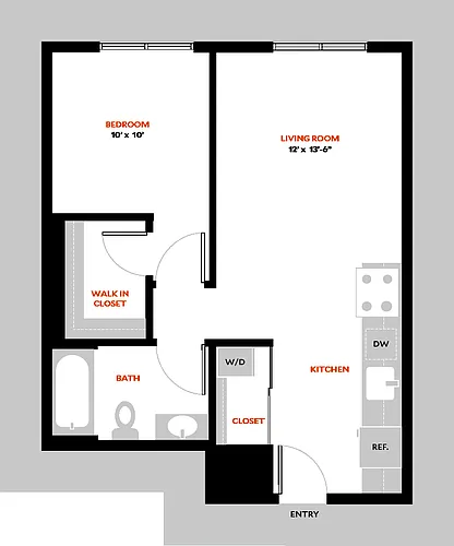 Floor plan 1E