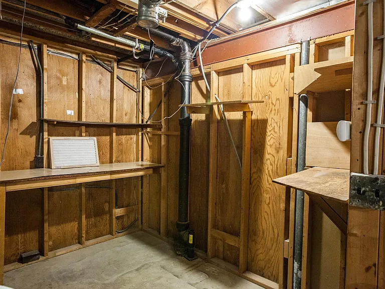 Working area off the laundry room