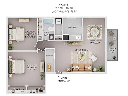 Floor plan Paoli III