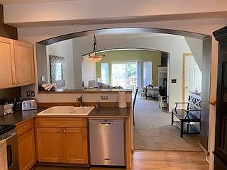 View of Family/Dining Room from Kitchen