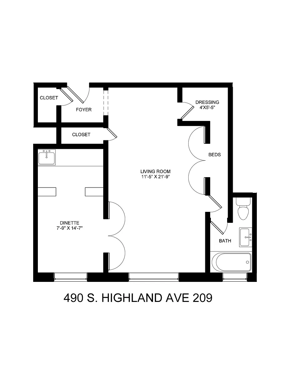 Floor plan Studio "09