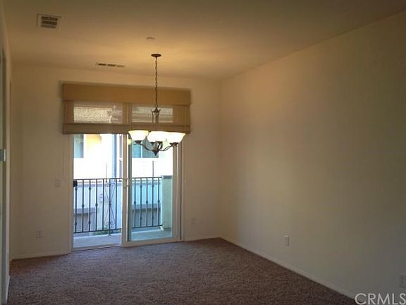 living room with balcony