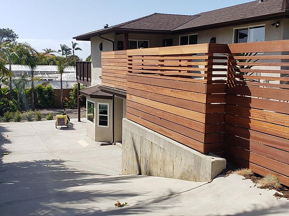 View of the lower unit from the top of driveway