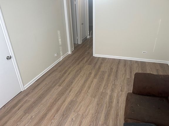 Brand new flooring in living room.