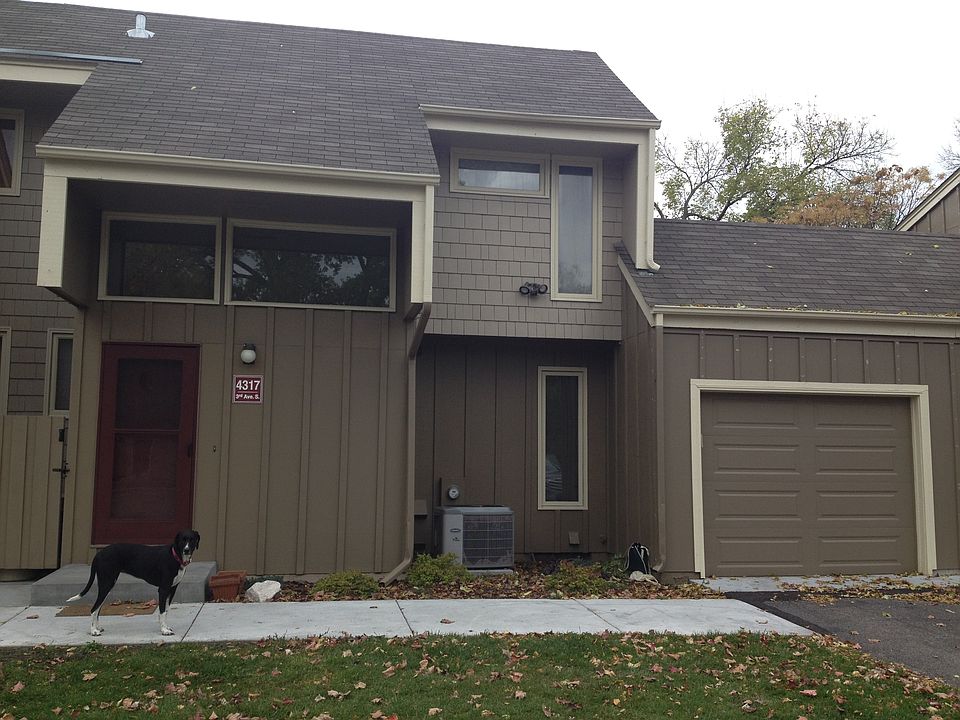 Entry and attached garage
