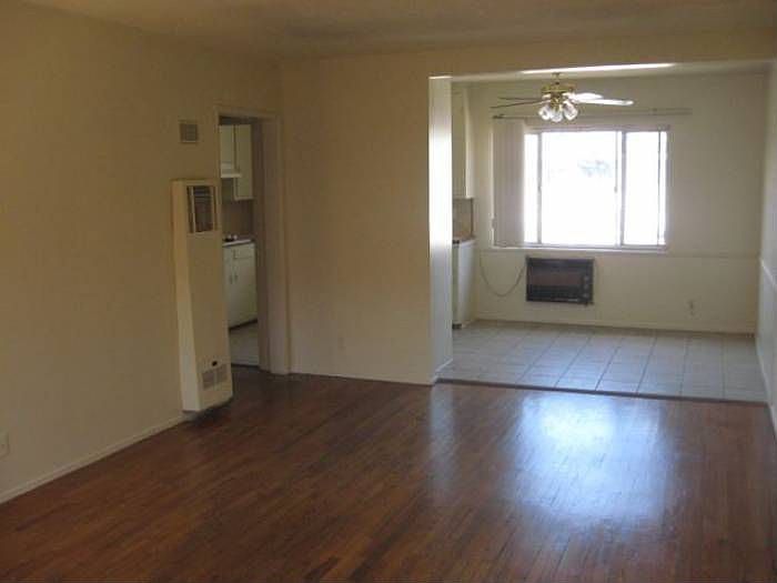 Family room with hardwood