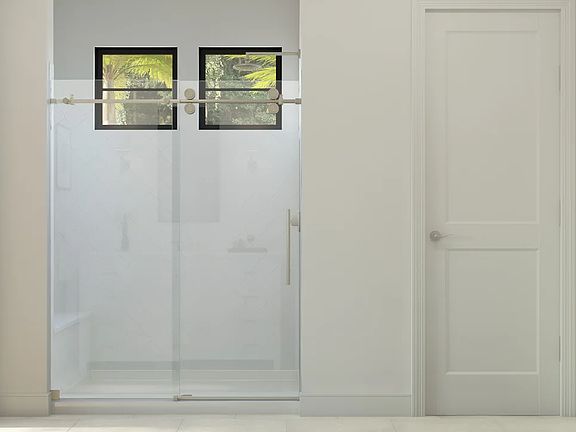 Primary bath shower enclosure