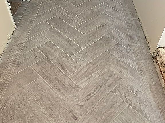 New tile through out