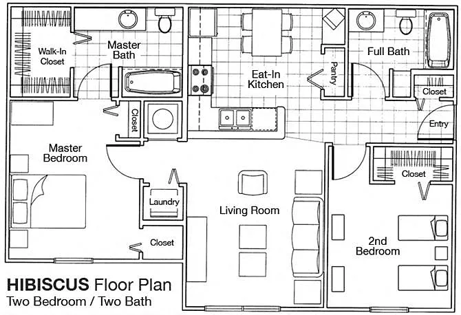 Floor plan 2X2