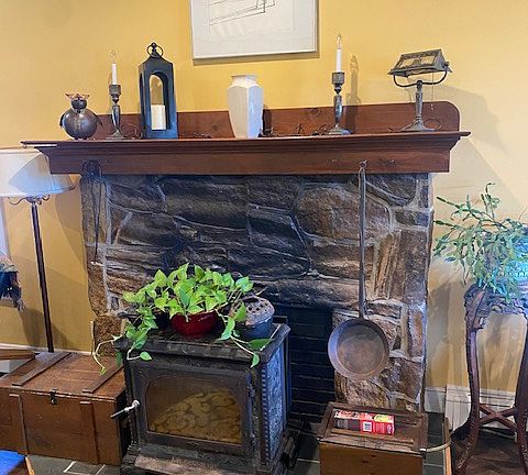 Safe use of a fire warms the home