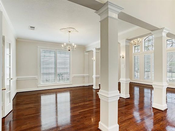 Formal Dining and hardwood floors throughout first floor main living areas.