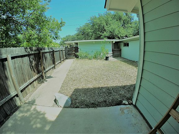Private yard from patio