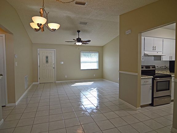 Living Area with Vaulted Ceilings