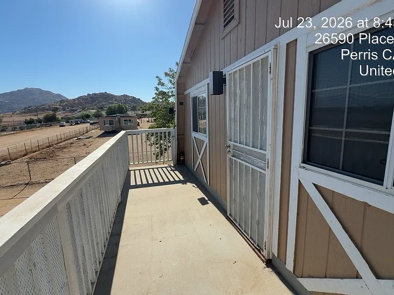 Entrance to unit