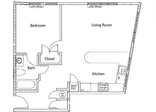 Floor plan 1 Bedroom