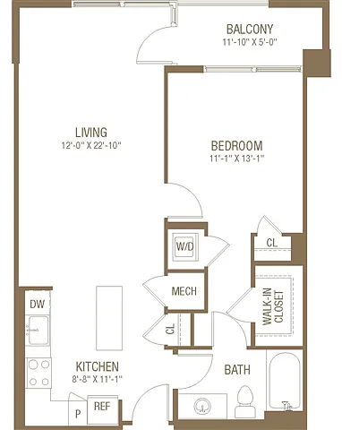 Floor plan 1F w/ Balcony Renovation 2