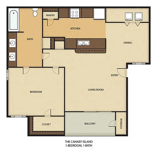 Floor plan Canary Island