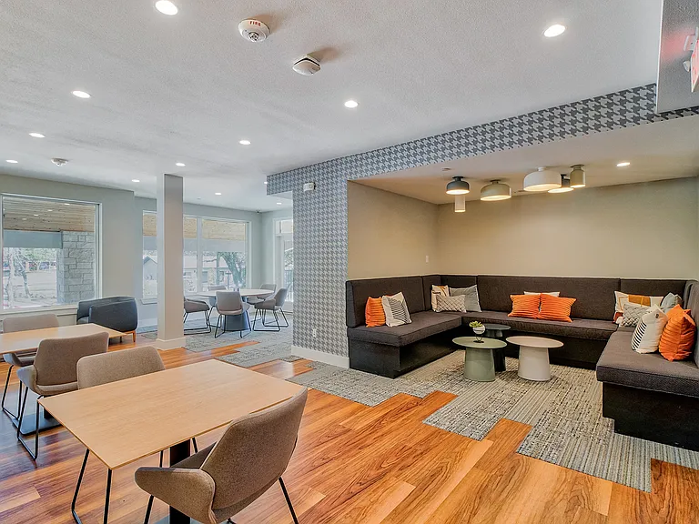 Business center lounge with wifi and comfortable seating