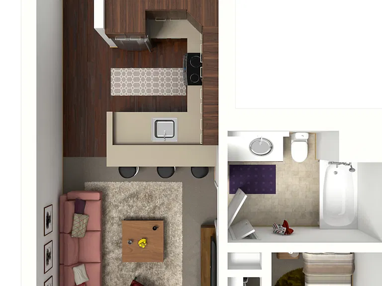 Floor Plan A1 | 50Twenty | Apartments in Madison, WI Floor Plan A1 | 50Twenty | Apartments in Madison, WI