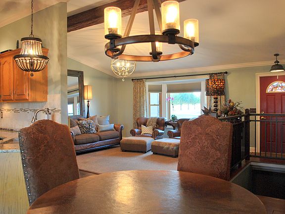 Dining room to living room.