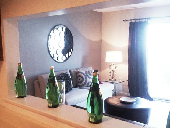 View From Kitchen into Living Room