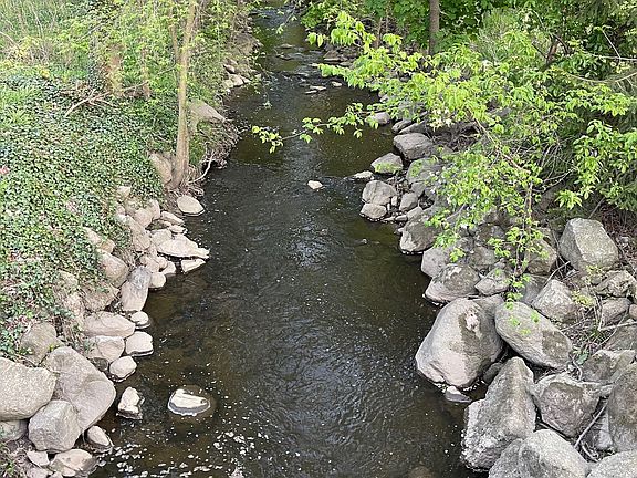 Check out the waterfowl as you cross the creek to escape to the peace and serenity of your private sanctuary.