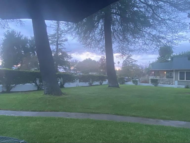 Instagram worthy-- without filters no less-- of the front yard of the Campus home, one of the largest lots in all of north Redlands