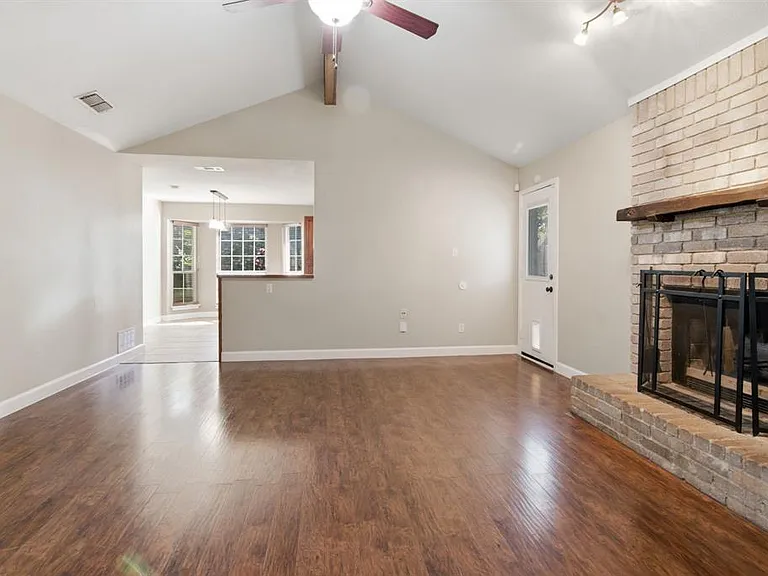 looking into the breakfast area from the living room