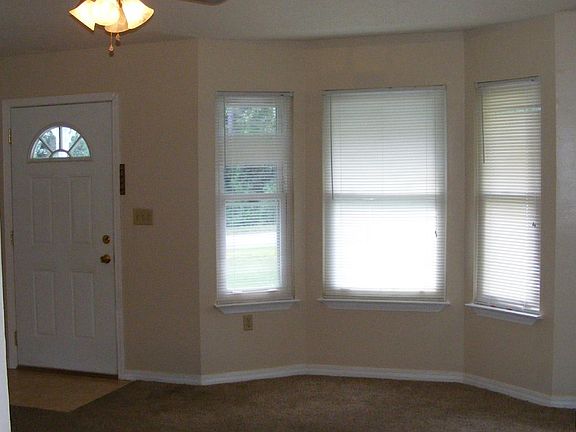 Bay window in living room.