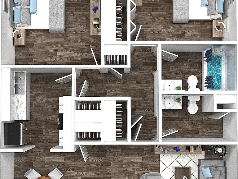 2 Bedroom 1.5 Bathroom Floorplan 2 Bedroom 1.5 Bathroom Floorplan