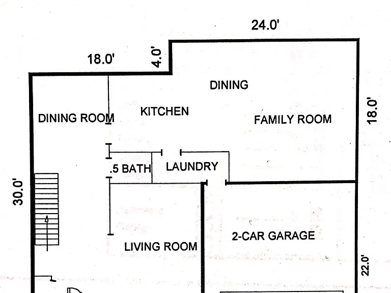 Downstairs floor plan