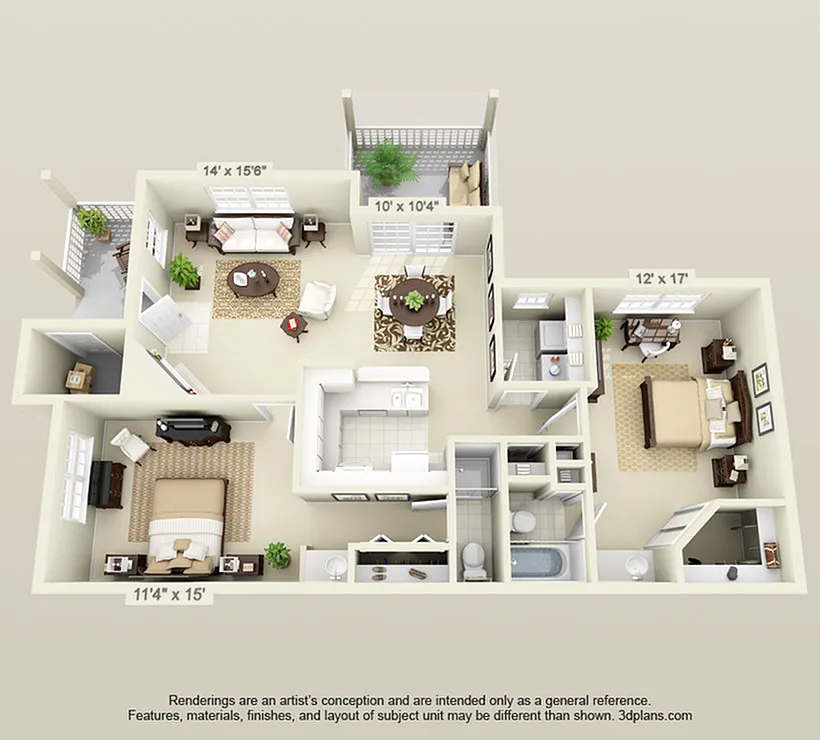 Floor plan 2a Luxe