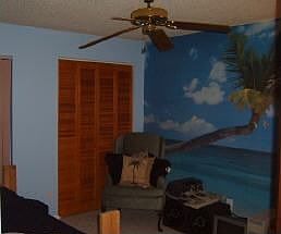 tropical guest bedroom