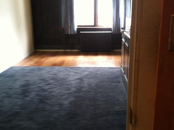 Living room into dining area