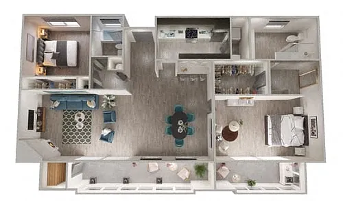Floor plan 2x2 LG Penthouse