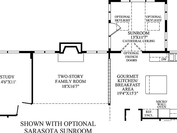 Optional Sarasota Sunroom