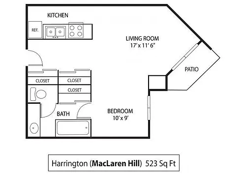 Floor plan Harrington