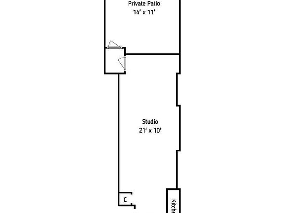 2nd image of 46 E 1st St #B1