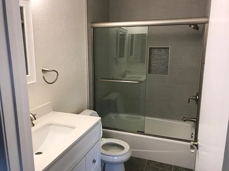 New Master Bathroom with Tub Shower