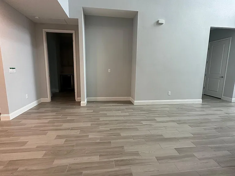 First floor of home. That space can be used to put shelving.