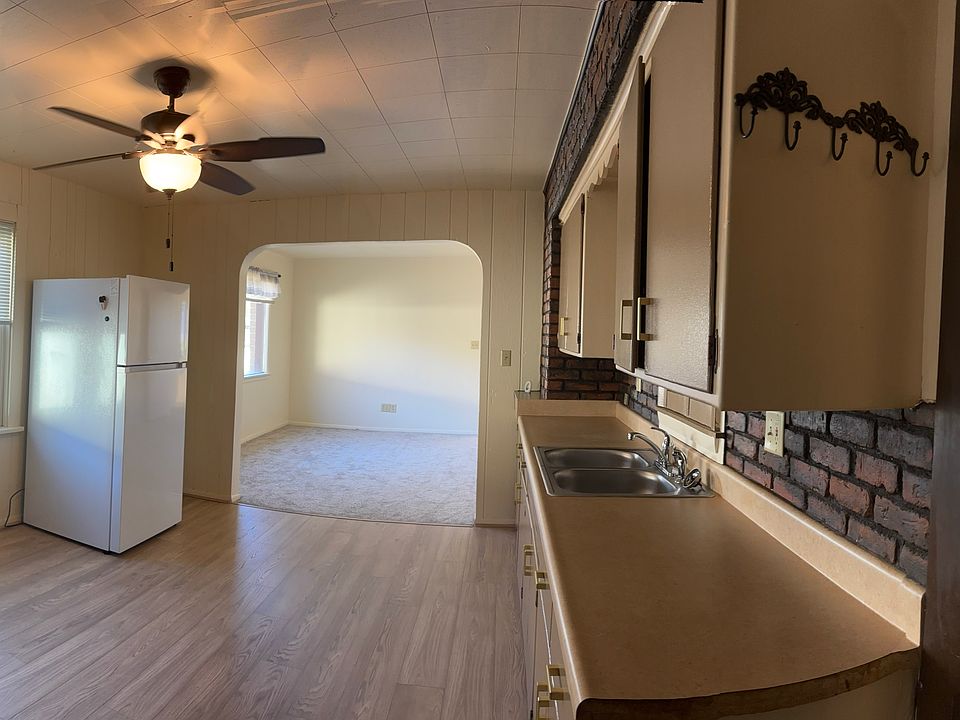 View from entrance into the kitchen, living room and bedroom #2 :-)